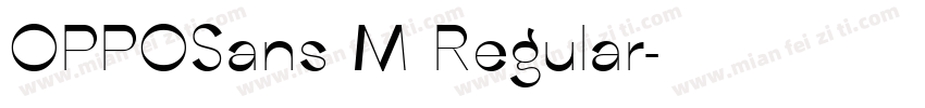 OPPOSans M Regular字体转换